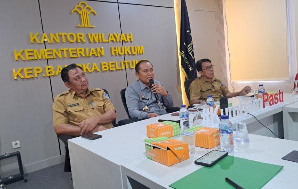 PEMERINTAH KABUPATEN BANGKA SELATAN MELAKUKAN HARMONISASI 3 RAPERDA KE KANWIL HUKUM KEPULAUAN BANGKA BELITUNG